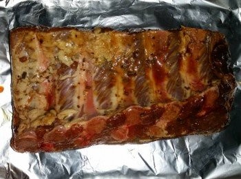 step2: 塗上以上醃料... 醃至少 6 小時 ** 我醃咗足足一日 **