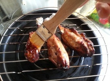 step4: 兩邊搽上蜜糖後再波2-3分鐘