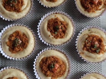 step3: 3) cut into @80g,  rest 20 minutes

4) Shaped dough final proof till ready  (around 2 hours)