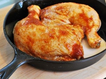 step6: 於400℉/200℃烤箱裡烤約10分鐘，接著翻面續烤10分鐘