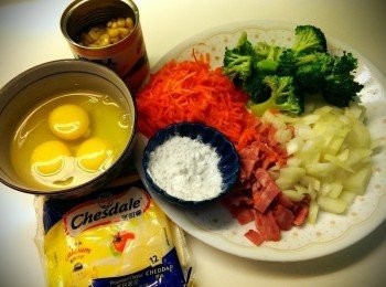 step1: 把蔬菜切絲/丁