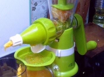 step4: 之後去皮榨汁