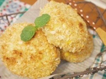 step8: 外皮酥脆的樣子很像油炸後的呢~~不過完全不油呀:)