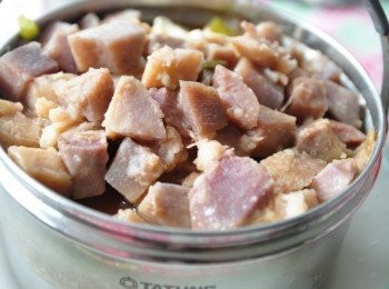 step6: 香噴噴又入味的芋丁蠔油苦瓜燒完成囉!