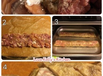 step2: 用調味料醃雞柳和絞肉，加入馬蹄攪均大約醃半小時；