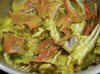 step7: 然後加入椰奶拌炒，醬汁滾了之後就可以起鍋囉~如果醬汁想要多一些，可以增加咖哩粉與椰漿的量喔！