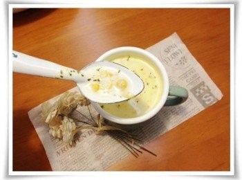 step6: 如果有麵包丁可以灑上一些哦~~ 好濃好好喝呀&gt;///////