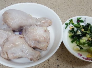 step2: 薑蓉，白切雞~絕配!