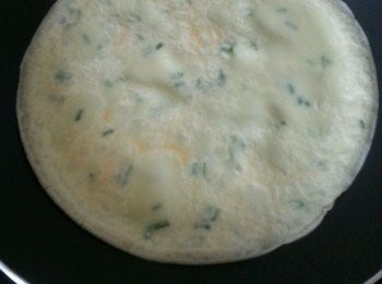 step3: 翻面，烘至兩面微微焦黃。