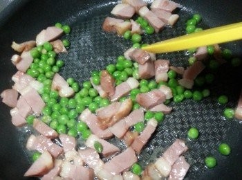 step5: 落青豆兜炒勻,