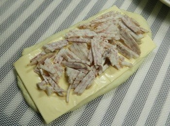 step5: 排上滿滿的芋頭絲