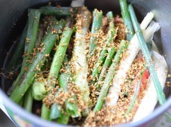 step3: 突發奇想的加上桂花一起醃製
