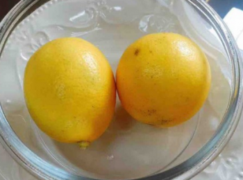 step2: 把檸檬擦乾。