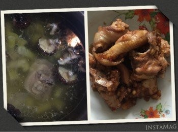 step4: 就可以一次完成兩道菜色非常方便快速又好吃