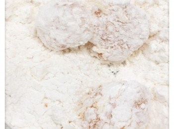 step3: 全部都要上低根粉並拍走多餘的粉末