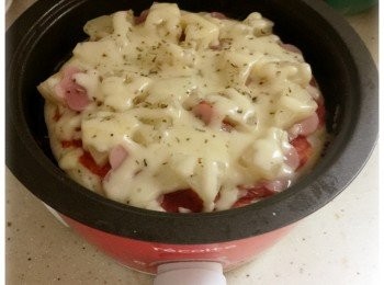 step4: 當芝士完全融化，便完成。