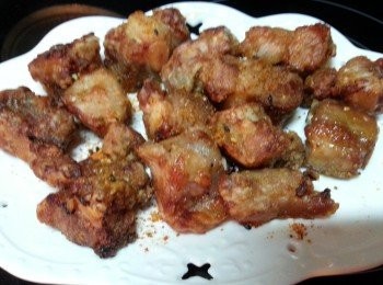 step5: 反轉波完5分鐘後灑上七味粉即可.