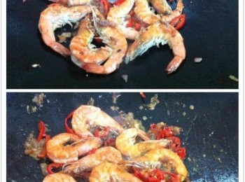 step3: 最後加入調味料大火炒翻即可。
盛起時撒上蔥花即可享用。