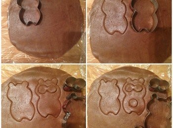 step21: 用汽水罐自製模具一樣可以壓出浣熊的樣子。