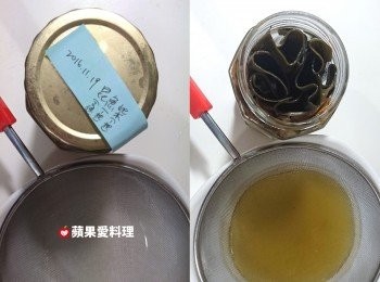 step7: 過濾：泡好後，打開瓶蓋，用濾網過濾雜質。