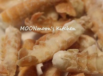 step1: 海蜇蝦尾解凍洗淨，索乾水份。