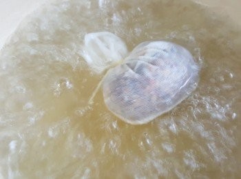 step2: 先燒滾一鍋水，加入滷水包及其餘湯料煮滾。