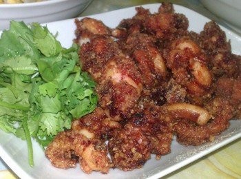 step5: 起鍋瀝油後擺盤可以再稍稍灑些胡椒粉喔!