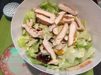 step5: 5. 加適量既沙律醬撈均