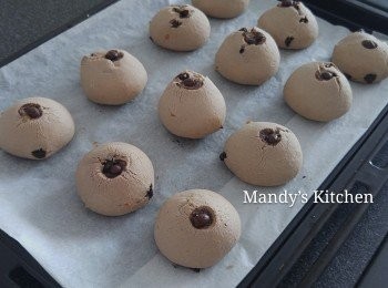 step5: 180度焗18分鐘, 中途可以轉一轉方向。