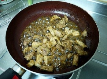 step3: 炒到微微收汁(開大火)