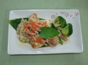 step8: 盛裝好及事一道新爽的魚料理囉