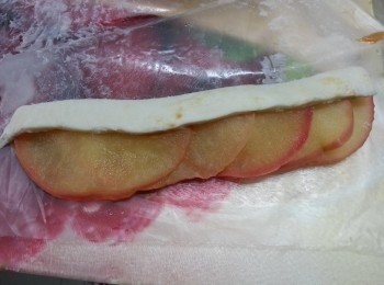 step8: 再對摺酥皮