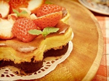 step8: 底部是oreo巧克力餅乾~