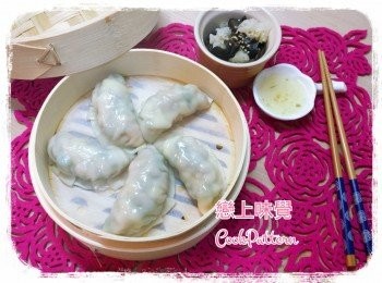 step5: 將餃子隔水蒸10分鐘即可。