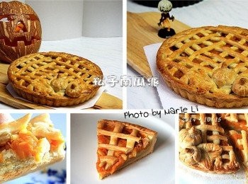 step10: 這個《松子南瓜派》超級好吃，怎麼辦！？

先將派皮烤半熟再鋪餡料
如此的做法竟然讓這個派皮酥脆又香味四溢
南瓜混著松子一軟一硬的口感很是絕妙的搭配
大口咬下去，滿口的香味融合在口腔裡
派皮香、南瓜香，吃起來卻不甜不膩
真得好好吃，好好吃唷~