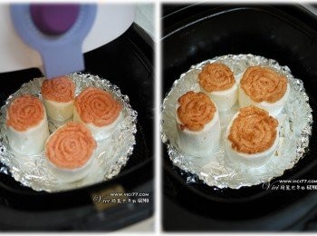 step3: 放入氣炸鍋裡 160度 10分鐘