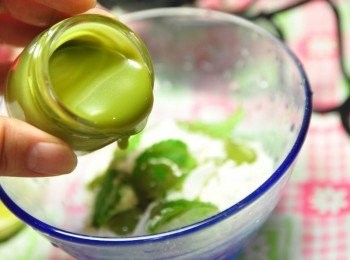 step2: 再加入約2大匙的抹茶醬