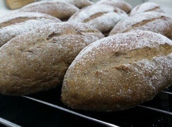 step1: 混合材料搓至起筋, 置室溫發酵 1小時