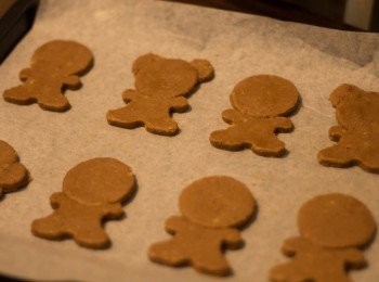 step9: 切模後整盤放入雪箱雪15分鐘以上，期間預熱焗爐