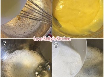 step2: 5 & 6）將青檸汁分兩次倒入去攪均