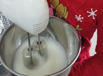 step7: 蛋白打至起粗泡