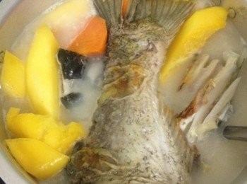 step6: 我這是5人份量，水的份量自己調節，水多了湯會稀。