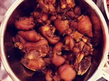 step3: 普通高壓鍋，壓20分鐘即可享用啦。