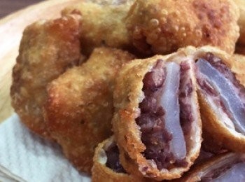 step6: 酥脆又有膳食纖維的紅豆裹白玉就完成啦～