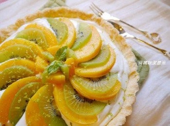 step14: *多做的鮮奶油卡士達可以多做一個同場加映的水果派喔!