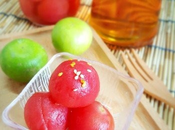 step7: 將梅酒漬小蕃茄放入雪櫃冷藏過夜即可。