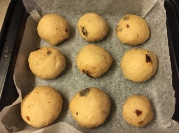 step4: 放入焗盤, 放在密封地方進行第2次發酵, 大約45-60分鐘左右