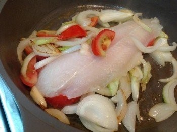 step3: 加水、魚排