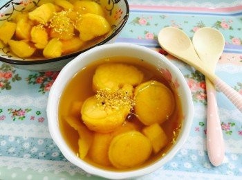 step3: 最後落糖及桂花即成。