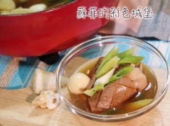 step7: 涼涼的天氣，來上一碗熱熱的古早味 魷魚螺肉蒜，全身都暖起來了！